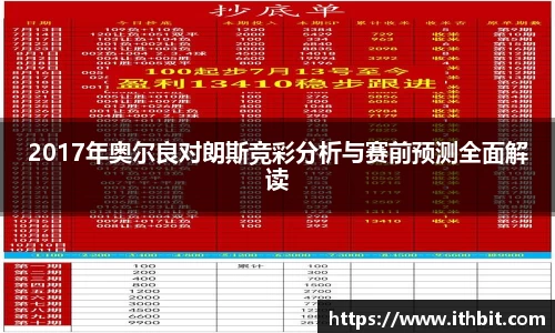 2017年奥尔良对朗斯竞彩分析与赛前预测全面解读